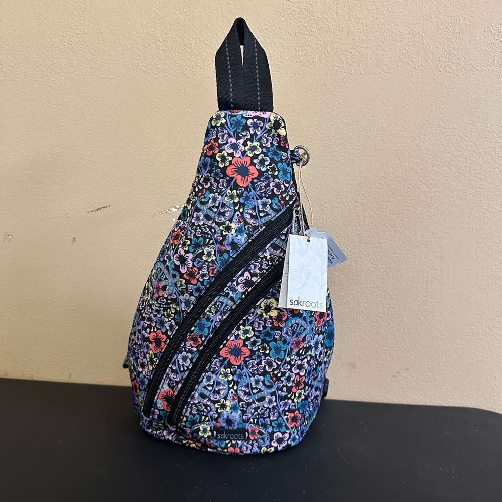 Sakroots Vibrant Floral Sling Bag